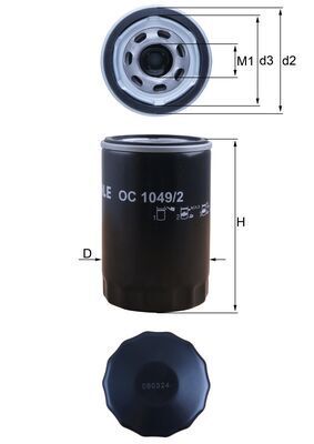 Оливний фільтр MAHLE OC10492 - zapix