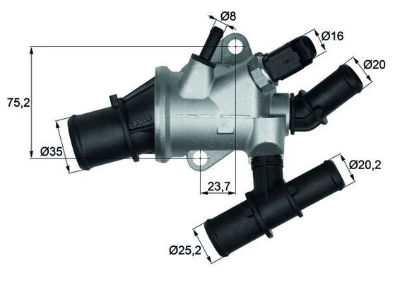 Термостат MAHLE TI16288 - zapix
