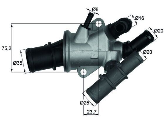 Термостат MAHLE TI16588 - zapix