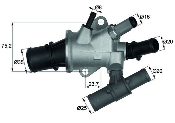 Термостат MAHLE TI16888 - zapix