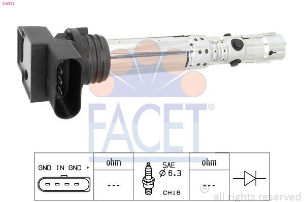 Котушка запалювання FACET 96331 - zapix