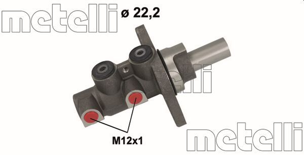 Головний гальмівний циліндр METELLI 051152 - zapix