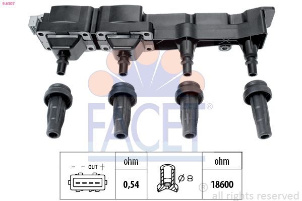 Котушка запалювання FACET 96307 - zapix