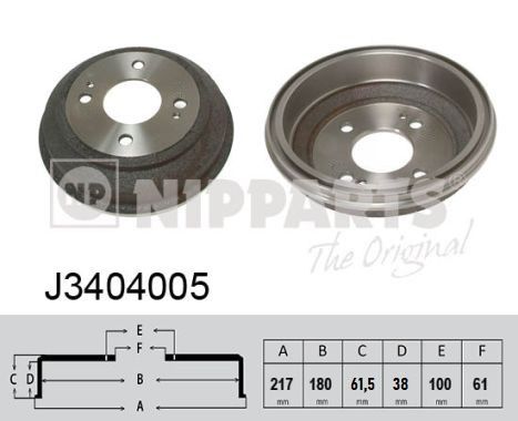 Гальмівний барабан NIPPARTS J3404005 - zapix
