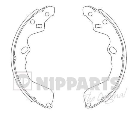 Гальмівні колодки ручника (барабанні) NIPPARTS J3500319 - zapix