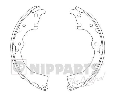 Гальмівні колодки ручника (барабанні) NIPPARTS J3502022 - zapix