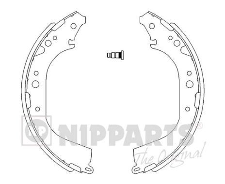 Гальмівні колодки ручника (барабанні) NIPPARTS J3502039 - zapix