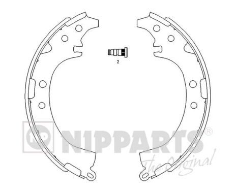 Гальмівні колодки ручника (барабанні) NIPPARTS J3502050 - zapix