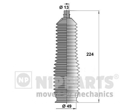Пильник рульової рейки NIPPARTS J2840301 - zapix