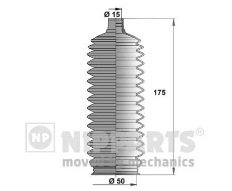 Пильник рульової рейки NIPPARTS J2846008 - zapix