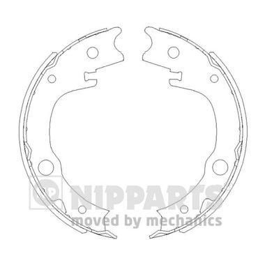 Гальмівні колодки ручника (барабанні) NIPPARTS N3502086 - zapix