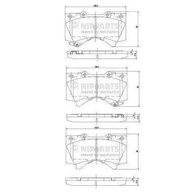Гальмівні колодки дискові NIPPARTS N3602136 - zapix