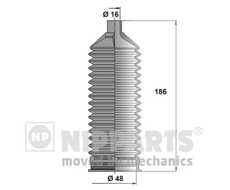 Пильник рульової рейки NIPPARTS N2840510 - zapix