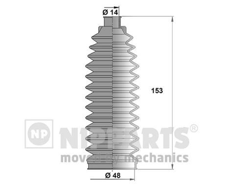 Пильник рульової рейки NIPPARTS N2841031 - zapix