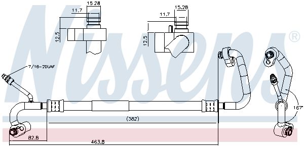 Трубка та шланг кондиціонера NISSENS 841741 - zapix
