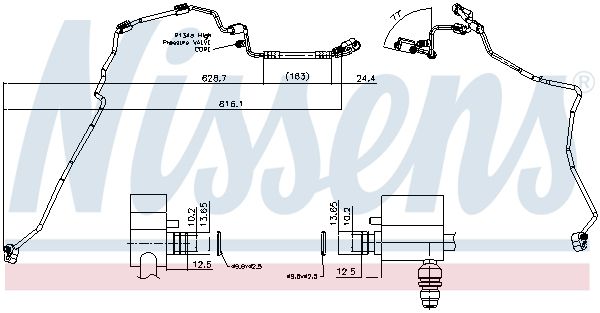 Трубка та шланг кондиціонера NISSENS 844129 - zapix