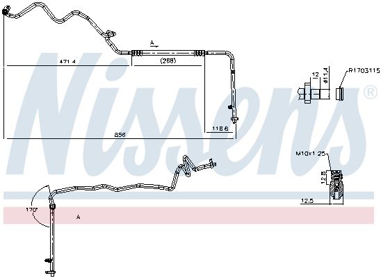 Трубка та шланг кондиціонера NISSENS 844832 - zapix