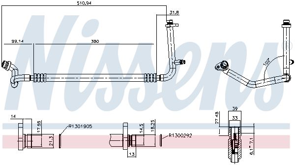 Трубка та шланг кондиціонера NISSENS 846228 - zapix