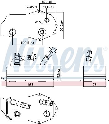 Радіатор коробки передач NISSENS 91353 - zapix