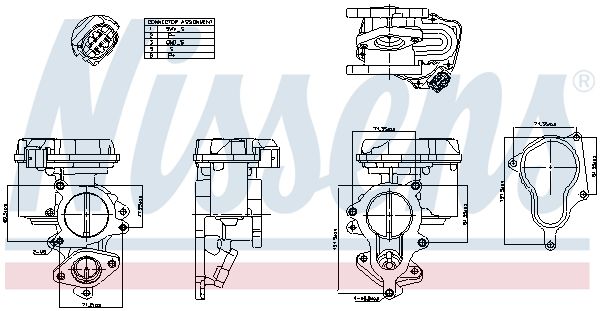 Клапан EGR NISSENS 98156 - zapix