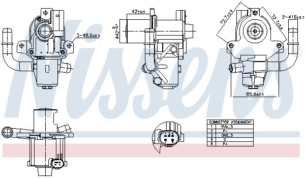 Клапан EGR NISSENS 98264 - zapix