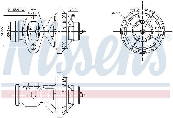 Клапан EGR NISSENS 98390 - zapix