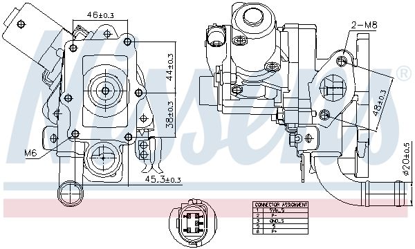 Клапан EGR NISSENS 98514 - zapix