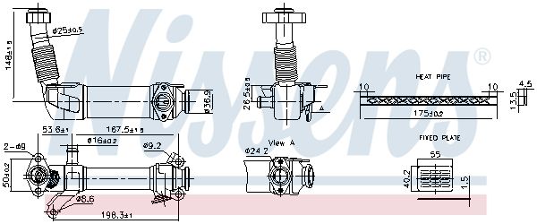 Радіатор EGR NISSENS 989280 - zapix