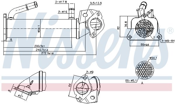 Радіатор EGR NISSENS 989321 - zapix