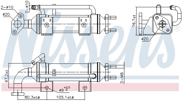 Радіатор EGR NISSENS 989435 - zapix
