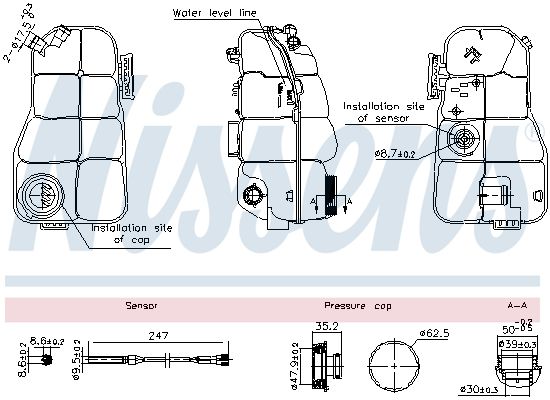 Розширювальний бачок NISSENS 996216 - zapix