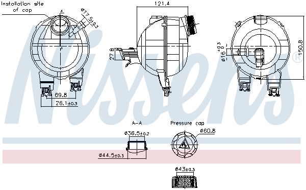 Розширювальний бачок NISSENS 996306 - zapix