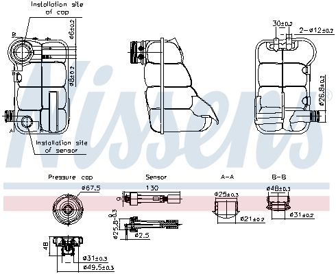 Розширювальний бачок NISSENS 996344 - zapix