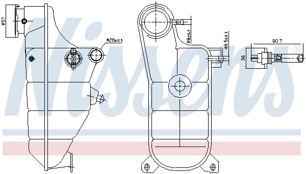 Розширювальний бачок NISSENS 996364 - zapix