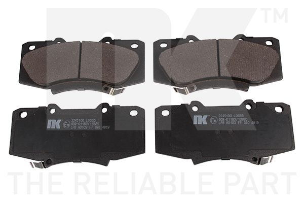 Гальмівні колодки дискові NK 2245100 - zapix