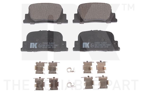 Гальмівні колодки дискові NK 224597 - zapix