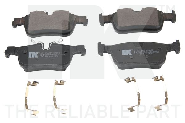 Гальмівні колодки дискові NK 224837 - zapix