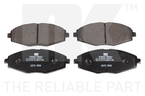 Гальмівні колодки дискові NK 225004 - zapix