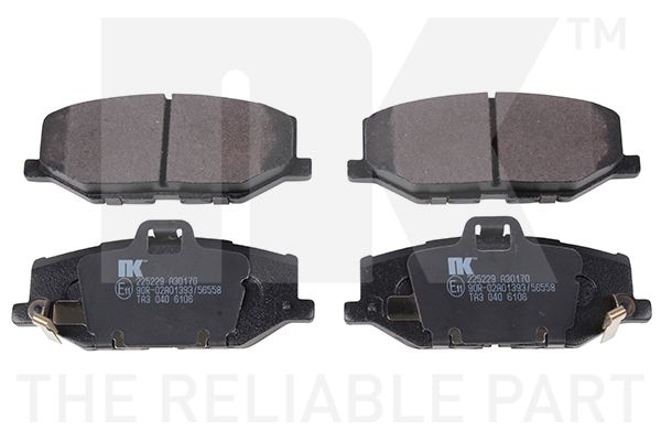 Гальмівні колодки дискові NK 225229 - zapix