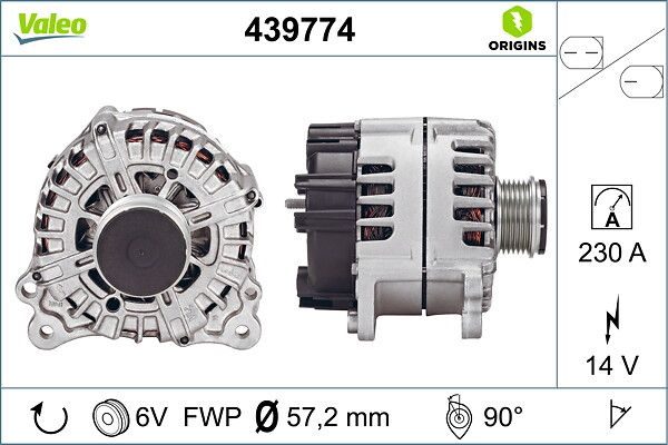 Генератор VALEO 439774 - zapix