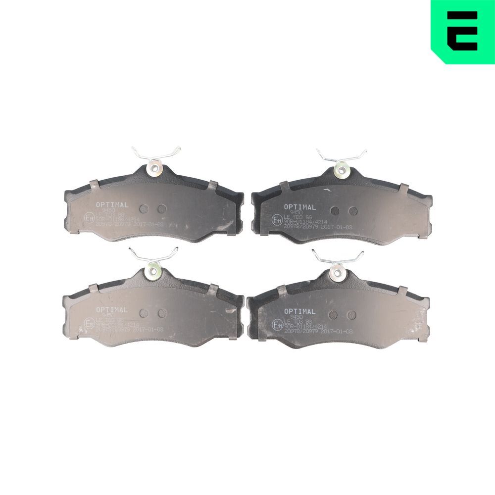 Гальмівні колодки дискові OPTIMAL BP09450 - zapix