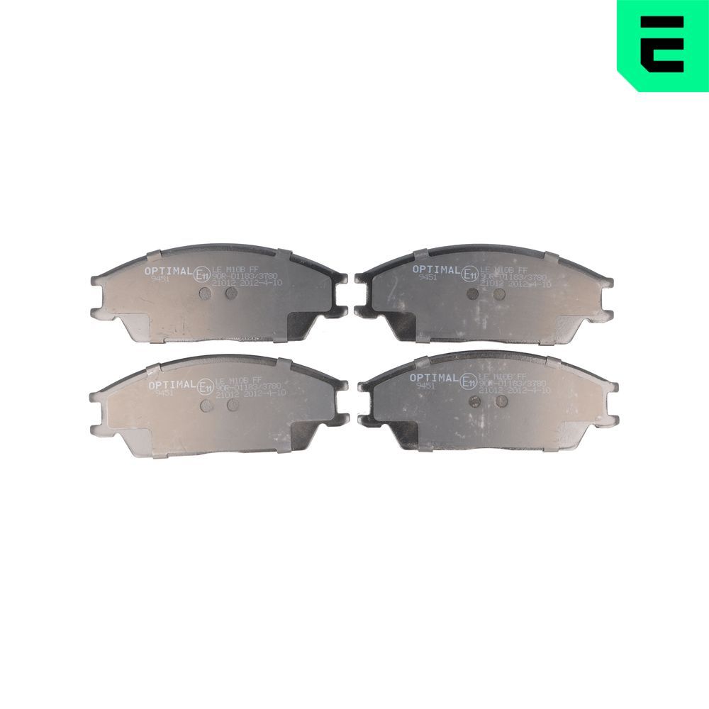 Гальмівні колодки дискові OPTIMAL BP09451 - zapix