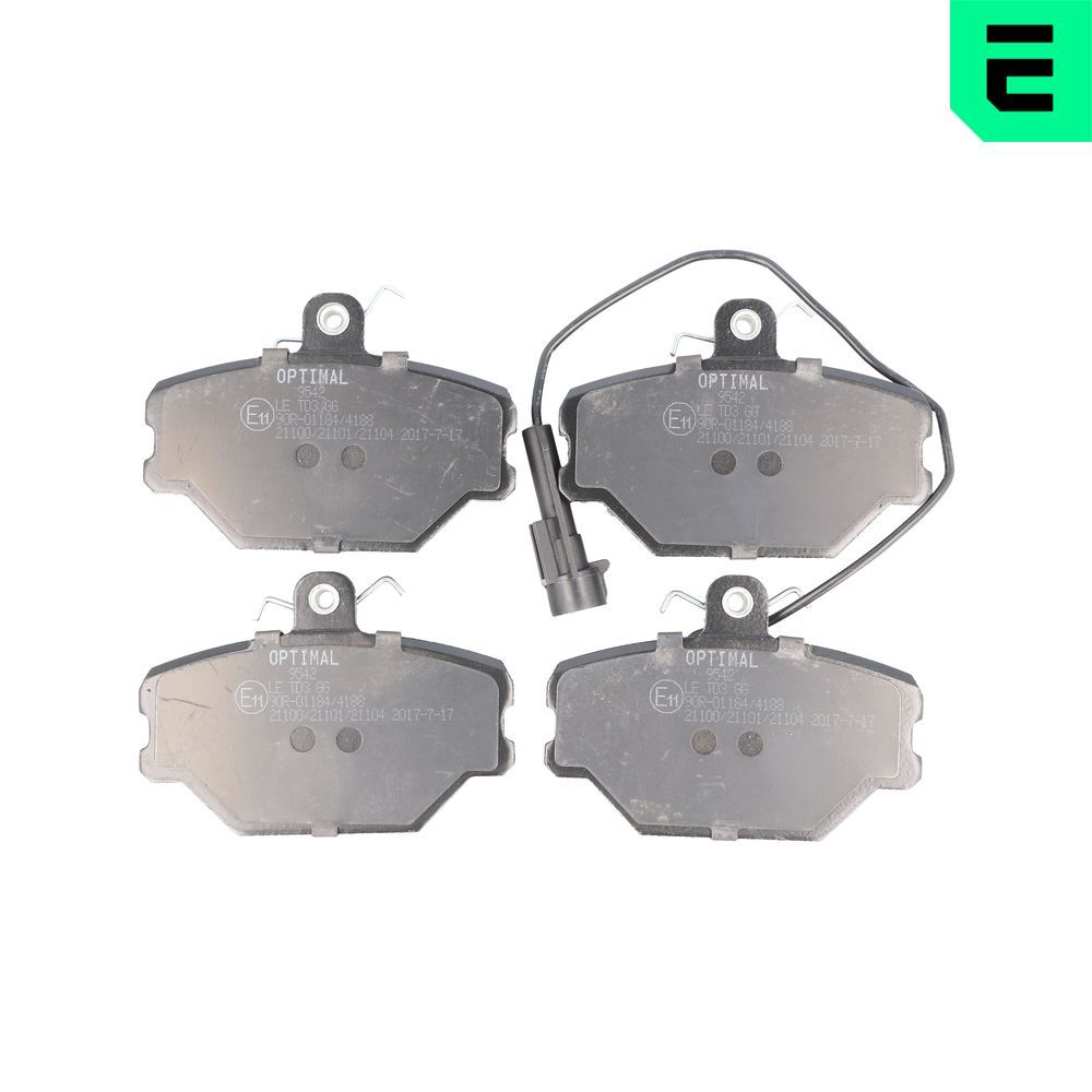 Гальмівні колодки дискові OPTIMAL BP09542 - zapix