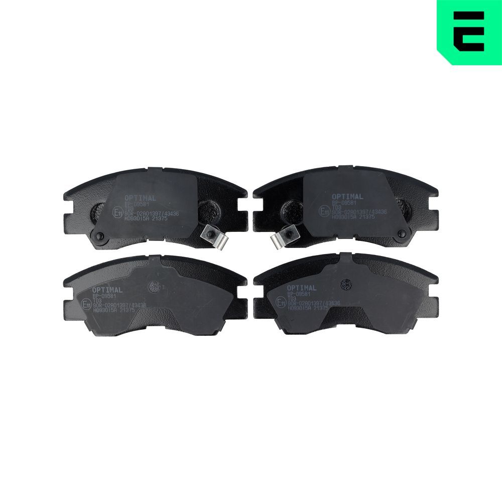 Гальмівні колодки дискові OPTIMAL BP09581 - zapix
