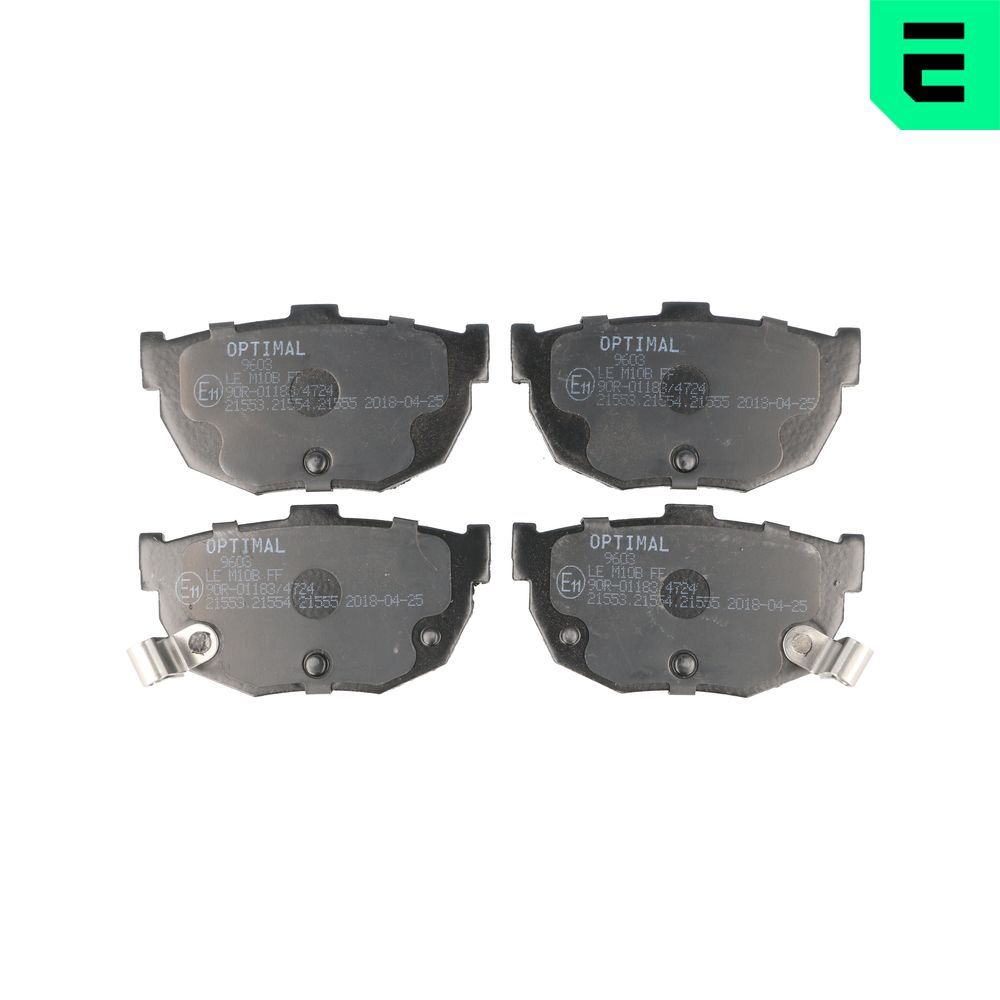 Гальмівні колодки дискові OPTIMAL BP09603 - zapix