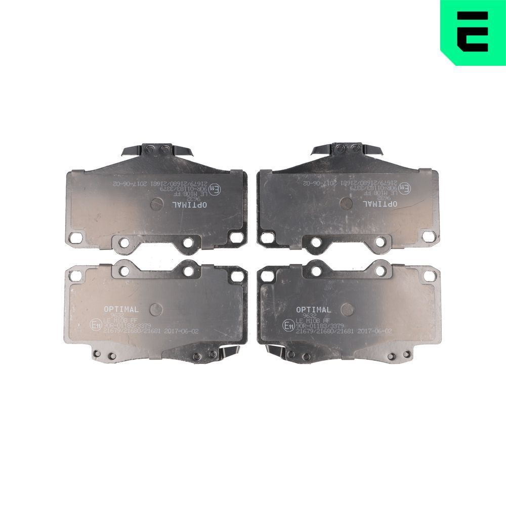 Гальмівні колодки дискові OPTIMAL BP09632 - zapix