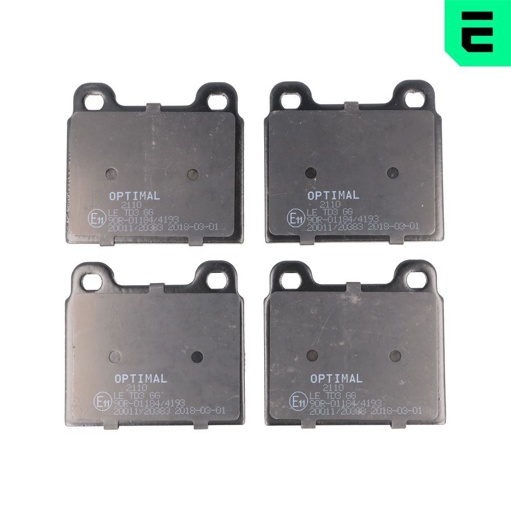 Гальмівні колодки дискові OPTIMAL BP02110 - zapix