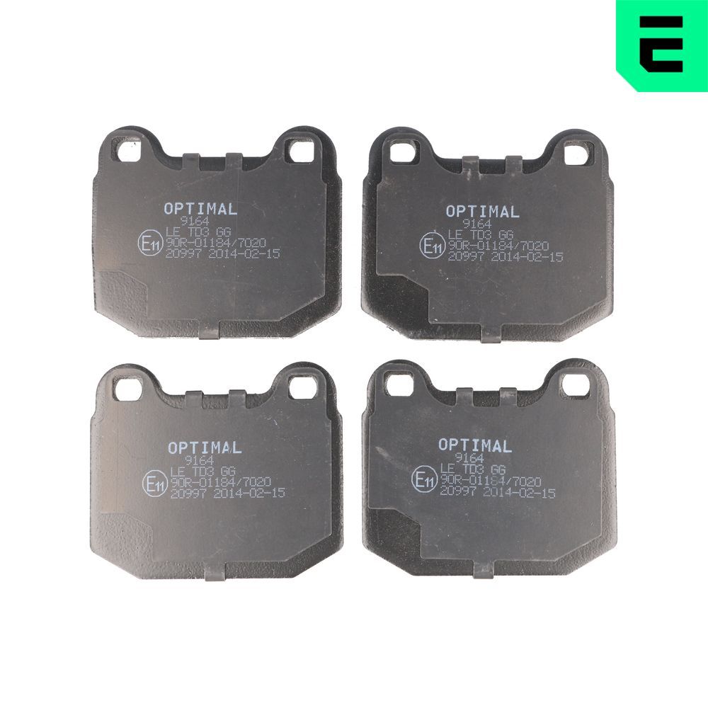 Гальмівні колодки дискові OPTIMAL BP09164 - zapix