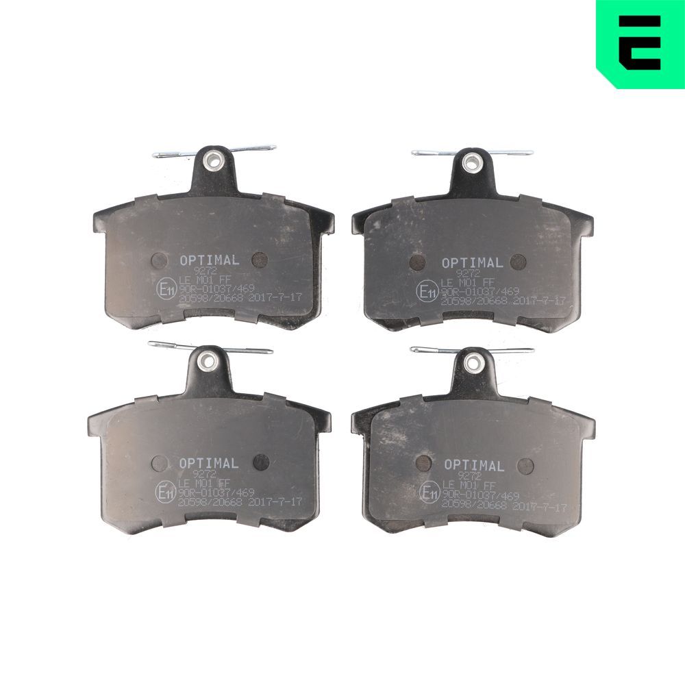 Гальмівні колодки дискові OPTIMAL BP09272 - zapix