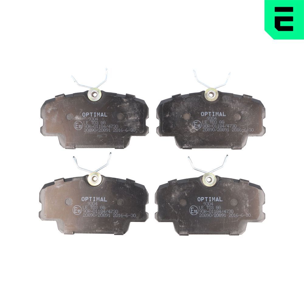 Гальмівні колодки дискові OPTIMAL BP09304 - zapix